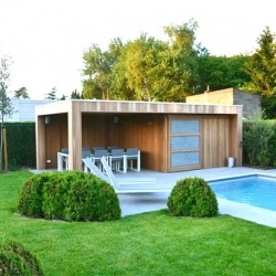 Moderne poolhouse offerte | moderne poolhouses plaatsen | West-Vlaanderen